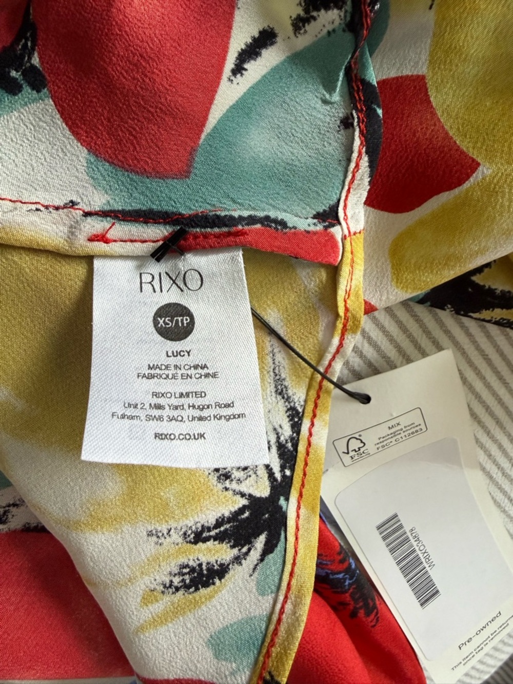 RIXO Floral Open-Back Lucy Dress - XS - Picture 4 of 5